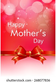 Mother's day Flyer, brochure, magazine  cover template colorful background.