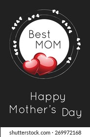 Mother's day Flyer, brochure, magazine cover template colorful background.