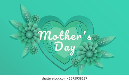 Mother's day fyler background greeting card