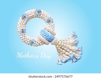 Mother's Day Garland. Thailand Mother's Day background. flower garland traditional.