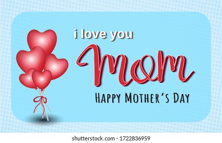 mothers day geeting card vector