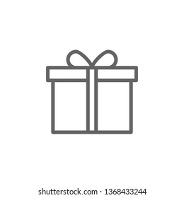 mothers day gift outline icon. Element of mothers day illustration icon. Signs and symbols can be used for web, logo, mobile app, UI, UX on white background