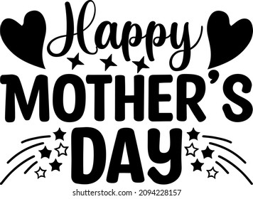 Mother's Day Graphics Happy Mother's Day Svg Design
