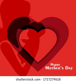 Mother's day greeting background, flyer, banner or poster, Vector illustration.