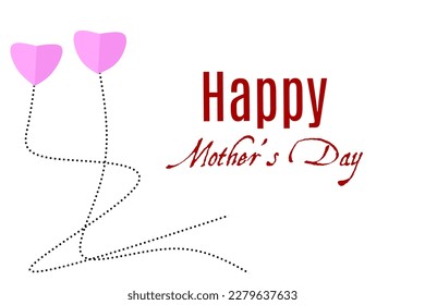 Mother's day greeting card. Mother's Day is celebrated on May 8. Vector banner with background elements. Design for happy mother's day. Vector Illustration.