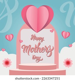 Mother's Day Greeting Card Template 21st march - mom logo 02