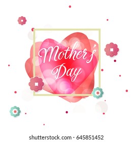 Mother's day greeting card typography flyer template and lettering. Poster, card, label, banner design,background, Vector illustration