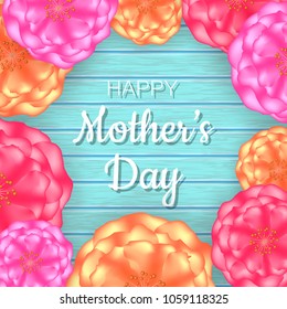 Mother's day greeting card. Vector illustration. EPS10