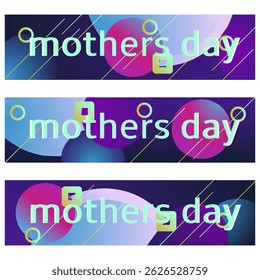 Mother's day greeting card. Vector banner with pink paper heart. Symbol of love and calligraphy text on gray background. 