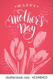 Mother's Day greeting card. Vector illustration.