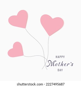 Mother's day greeting card.Happy Mother's Day! Vector illustration.Design for card.
