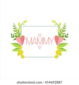 Mothers Day Greeting Cards Collection Of Hand Drawn Detailed Floral Frames Templates In Vector Design