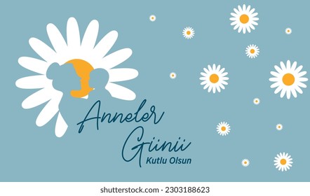 Mother's Day greeting card.vector daisy.mother and child vector daisy picture translate: 
Anneler Günü tebrik kartı. vektör papatya. anne ve çocuk vektör papatya resmi