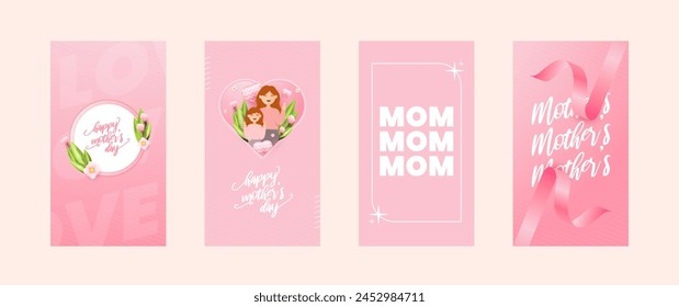 Mother's Day greeting social media story design