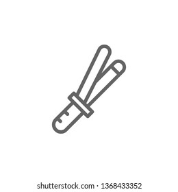 mothers day hair curler outline icon. Element of mothers day illustration icon. Signs and symbols can be used for web, logo, mobile app, UI, UX on white background