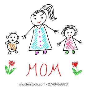 Mother's Day Hand Drawn
