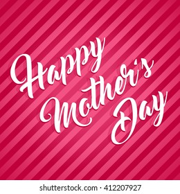 Mothers Day hand lettering calligraphy greeting card