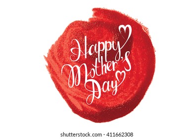 mothers day hand lettering handmade calligraphy. Vector illustration