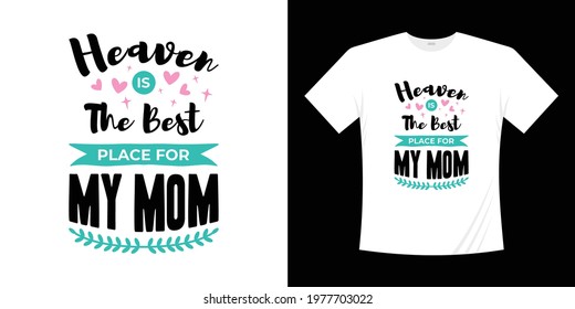 Mother's day hand written lettering typographic t shirt design