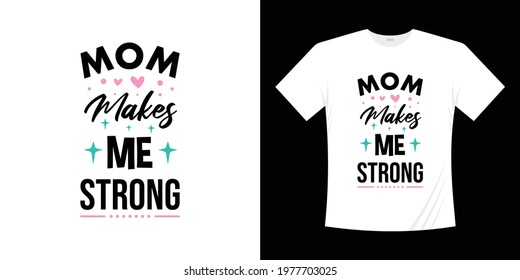 Mother's day hand written lettering typographic t shirt design