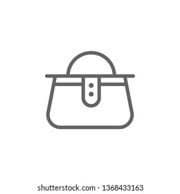 mothers day handbag outline icon. Element of mothers day illustration icon. Signs and symbols can be used for web, logo, mobile app, UI, UX on white background