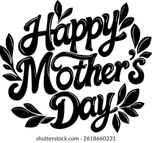 Mother's day. Happy mother's day. Mother's day poster. Vector illustration for women's day, shop, discount, sale, flyer, decoration. Lettering style.