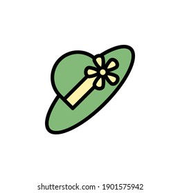 mothers day hat outline icon. Element of mothers day illustration icon. Signs and symbols can be used for web, logo, mobile app, UI, UX