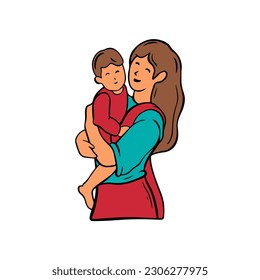 Mother's Day Icon Flat Design Vector Illustration