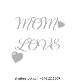 mother's day icon on a white background, vector illustration