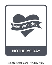mother's day icon vector on white background, mother's day trendy filled icons from United states of america collection, mother's day vector illustration