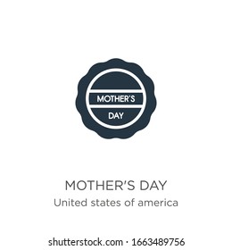 Mother's day icon vector. Trendy flat mother's day icon from united states of america collection isolated on white background. Vector illustration can be used for web and mobile graphic design, logo, 