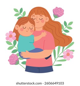 Mothers Day Illustration of a