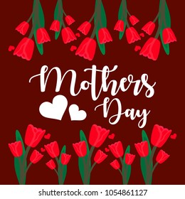 Mother's day illustration. Mother's day banner, invitation, illustration vector