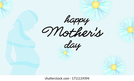 Mother's day illustration. Simple vector illustration for UI and UX, website or mobile application