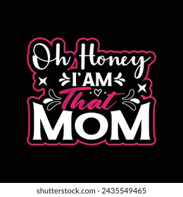 mother's day illustrations with patches for t-shirts and other uses