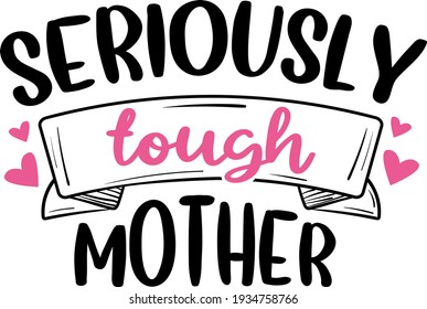 Mother's day lettering. Interesting, heartwarming and cool lettering illustration vector