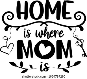 Mother's day lettering. Interesting, heartwarming and cool lettering illustration vector