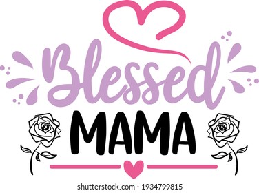 Mother's day lettering. Interesting, heartwarming and cool lettering illustration vector