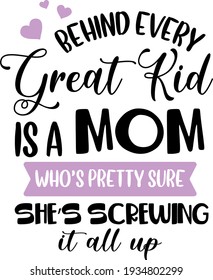 Mother's day lettering. Interesting, heartwarming and cool lettering illustration vector