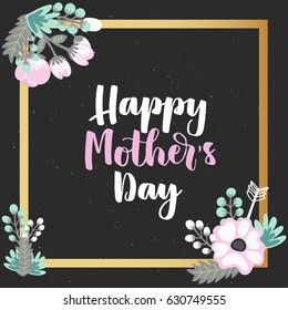 Mothers Day Lettering overlays in vector, calligraphy, modern brush lettering, hand drawn design elements, gifts, wallpapers, web template, card, invitation