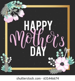 Mothers Day Lettering overlays in vector, calligraphy, modern brush lettering, hand drawn design elements, gifts, wallpapers, web template, card, invitation