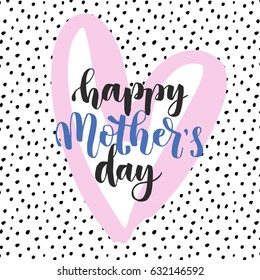 Mothers Day Lettering overlays in vector, calligraphy, modern brush lettering, hand drawn design elements, gifts, wallpapers, web template, card, invitation