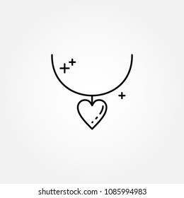 Mother's day line icon on white background vector 