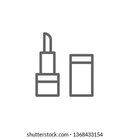 mothers day lipstick outline icon. Element of mothers day illustration icon. Signs and symbols can be used for web, logo, mobile app, UI, UX on white background