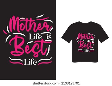 Mothers day love quotes t shirt design template vector for happy mothers day