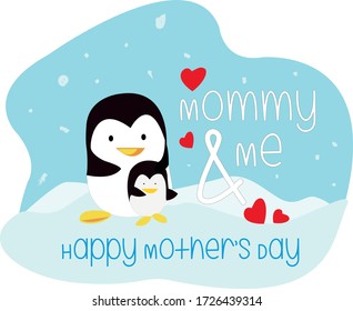 Mother's day love wishes from Penguin