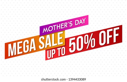 Mother's Day Mega Sale for flyer and promotion