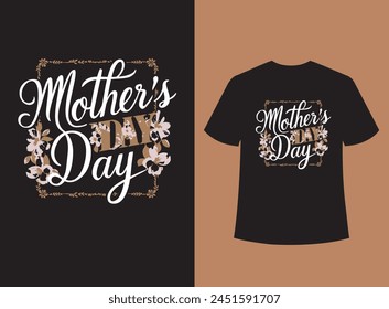 Mothers day minimalist typography t-shirt design.