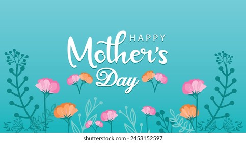 Mother's day modern background design, social media, poster, flyer, template, greeting card. Happy mother's day t shirt. Mother's Day . Happy mothers day card, square banner.