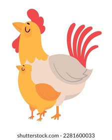 mothers day, mom hen and chicken icon